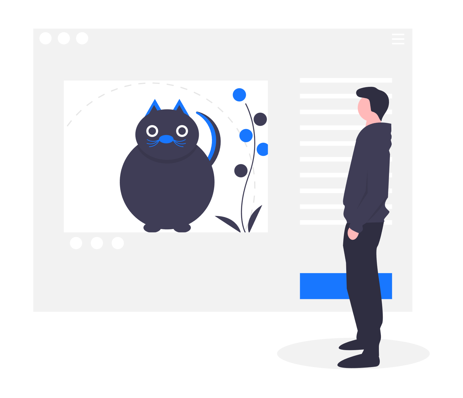 Pet Grooming System dashboard